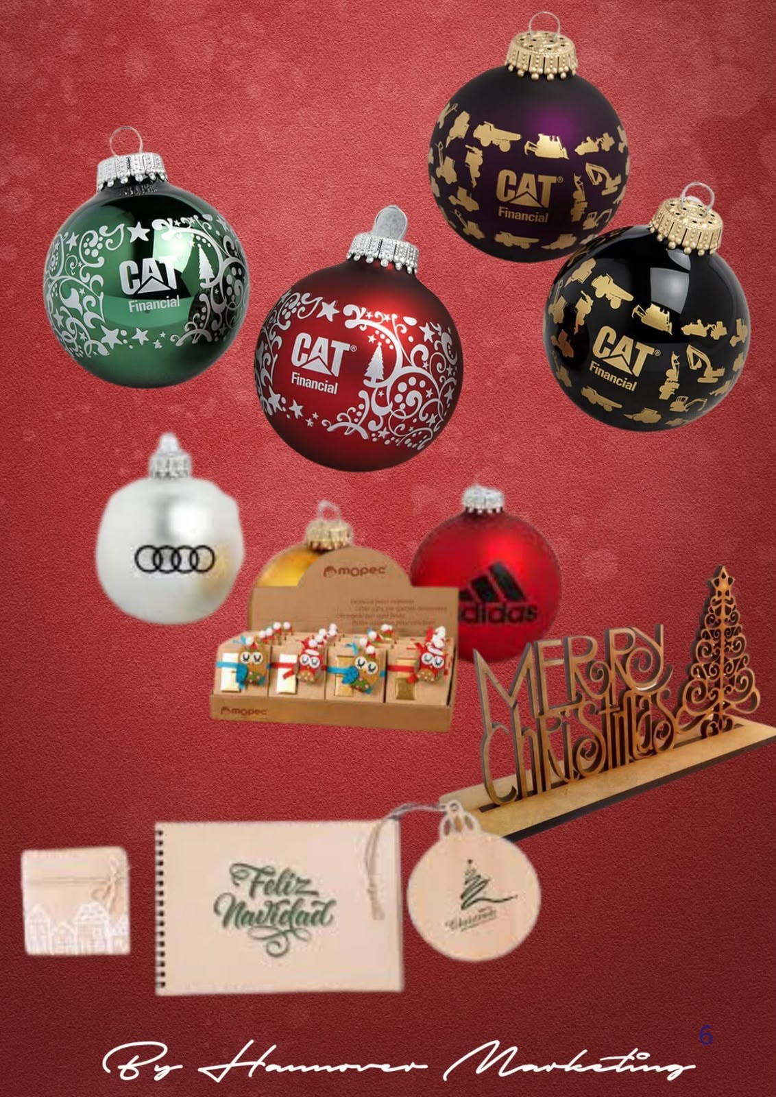 Adornos navideños corporativos