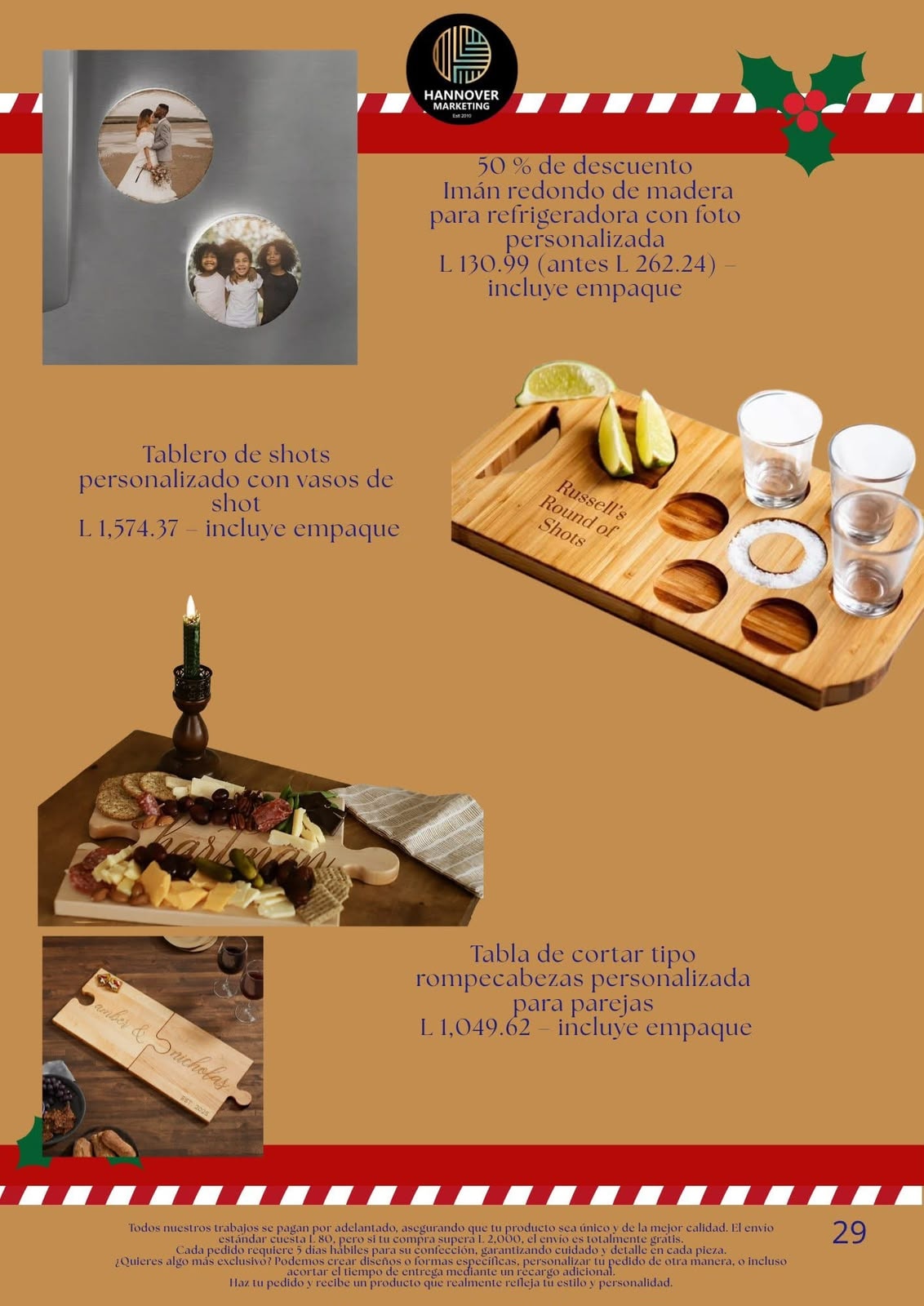 Producto navideño personalizado Hannover Marketing Honduras