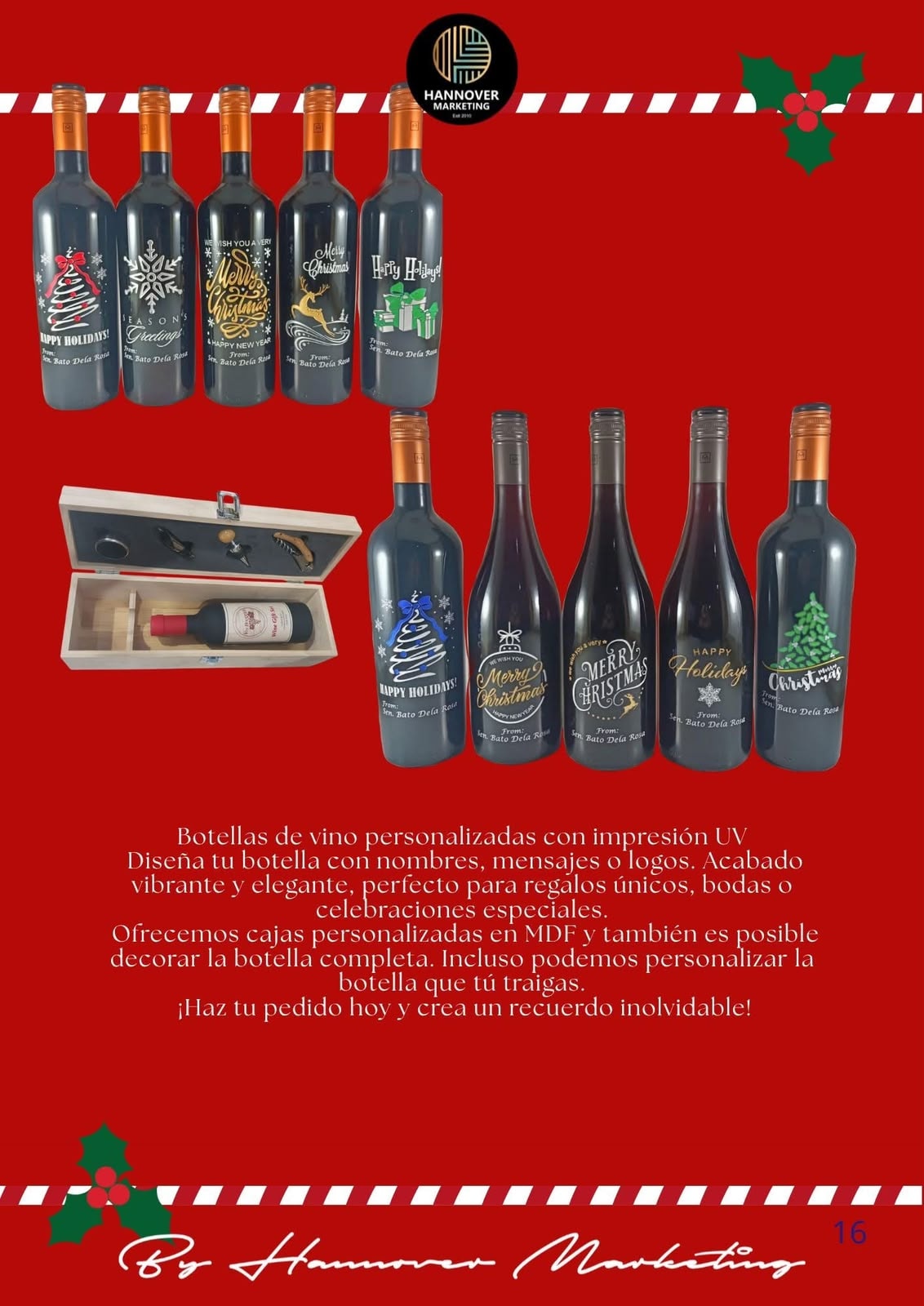 Producto navideño personalizado Hannover Marketing Honduras