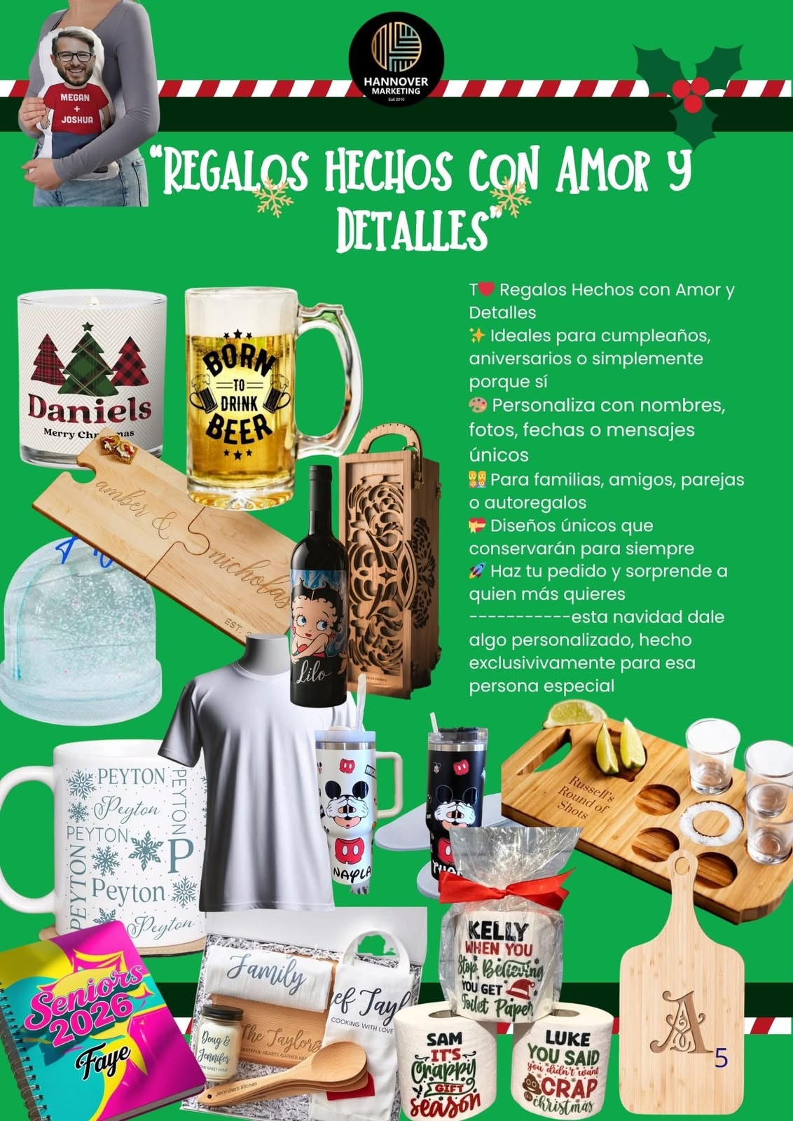Tazas navideñas personalizadas