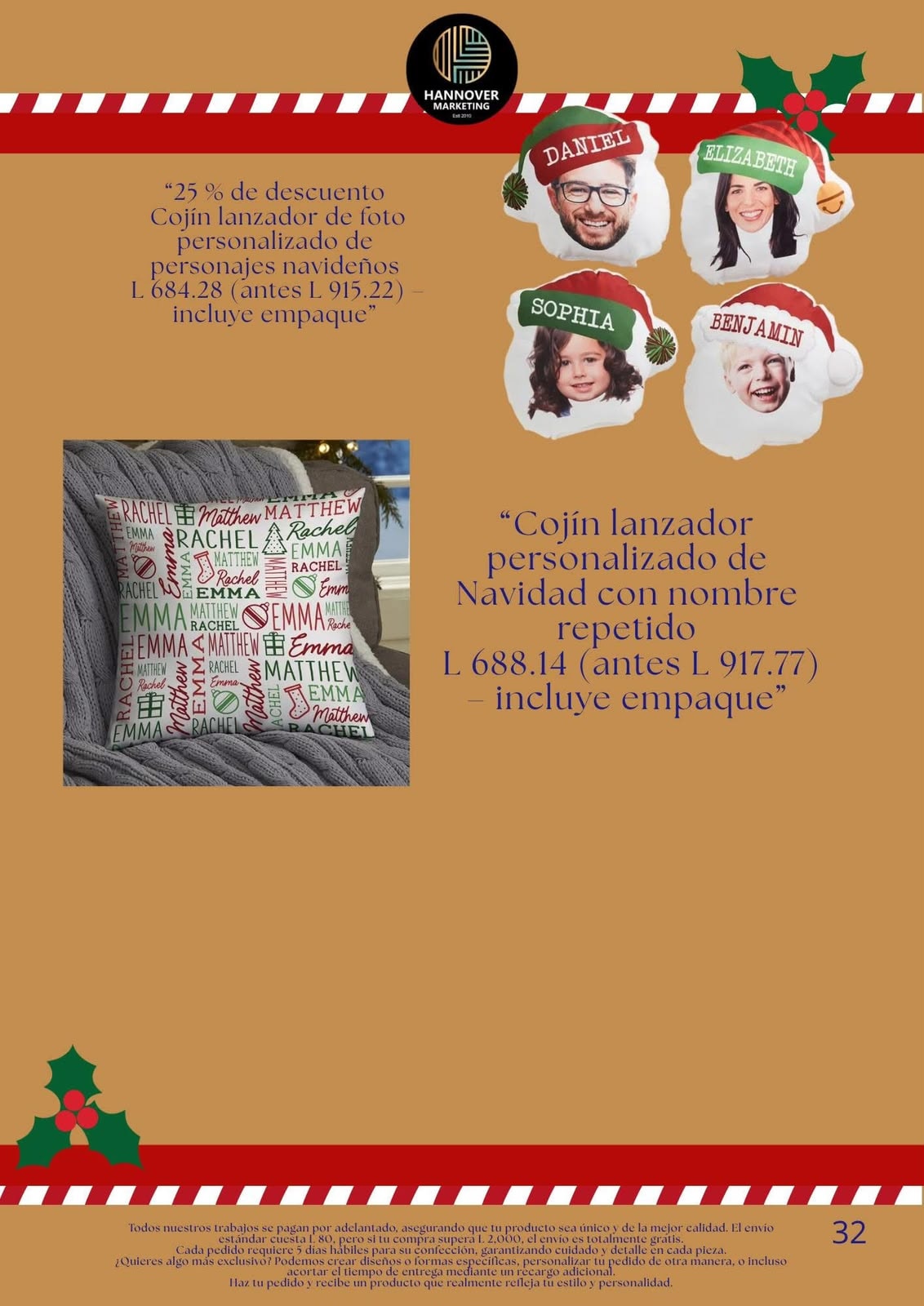 Producto navideño personalizado Hannover Marketing Honduras