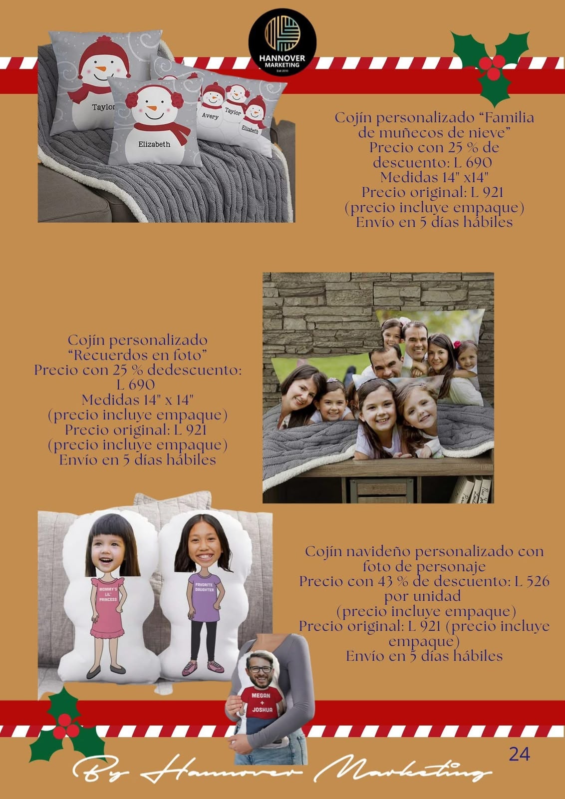 Producto navideño personalizado Hannover Marketing Honduras