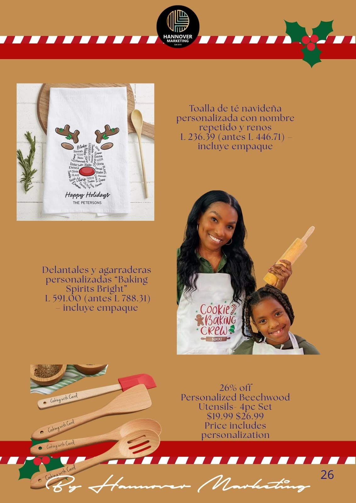 Producto navideño personalizado Hannover Marketing Honduras