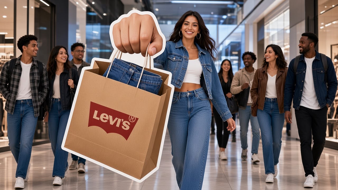 Bolsa de compras personalizada con branding — packaging corporativo impreso