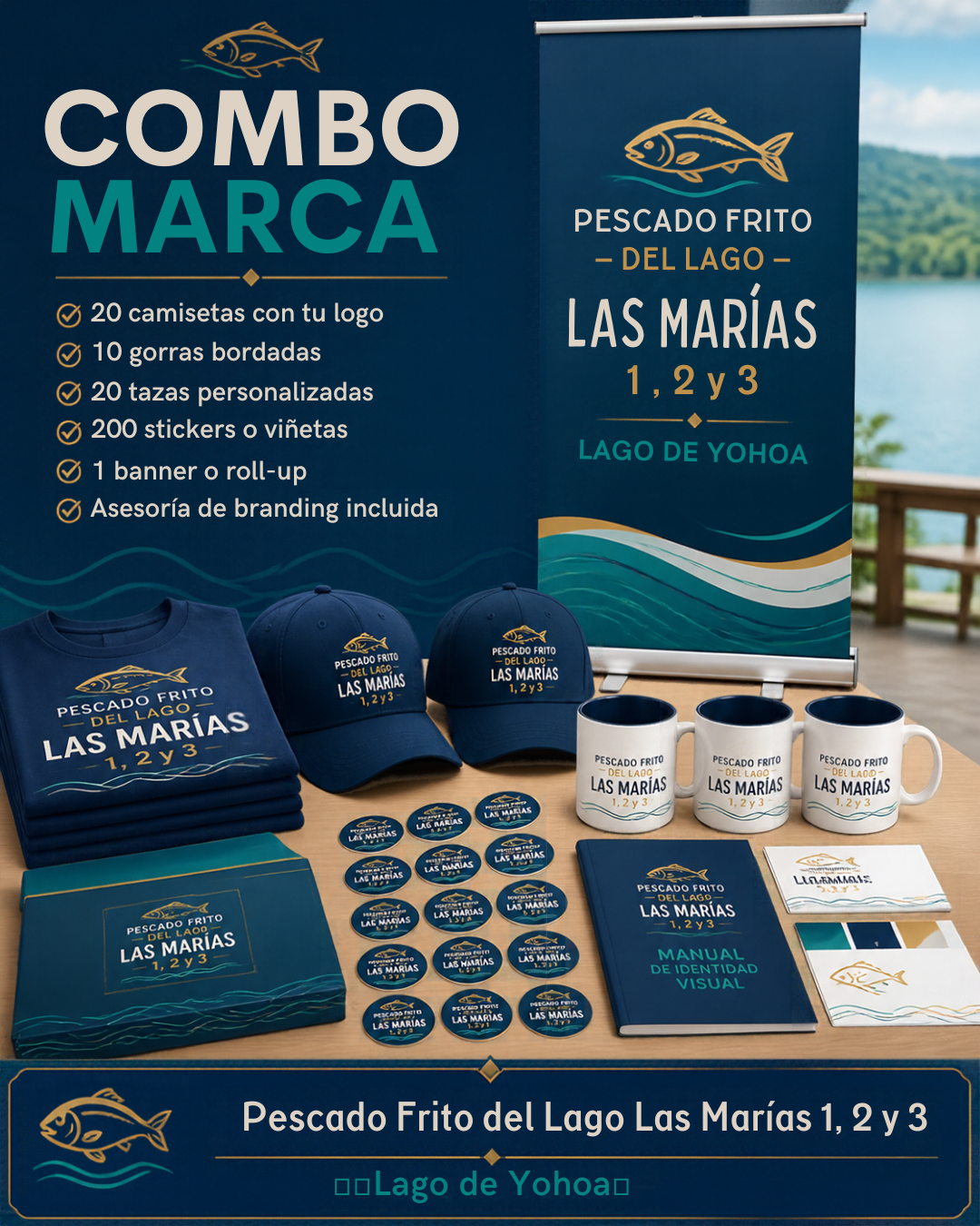 Kit corporativo caja madera Honduras